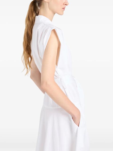 Proenza Schouler Adinna belted midi shirt dress - White