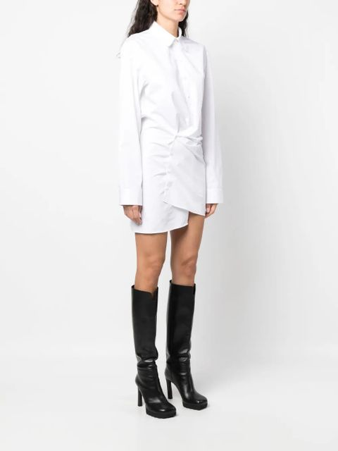 Off-White asymmetric cotton shirtdress