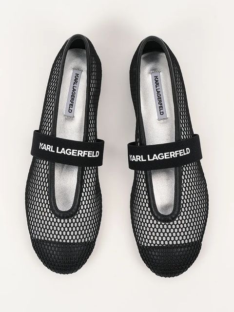 Karl Lagerfeld baleriny KARO kolor czarny KL40125