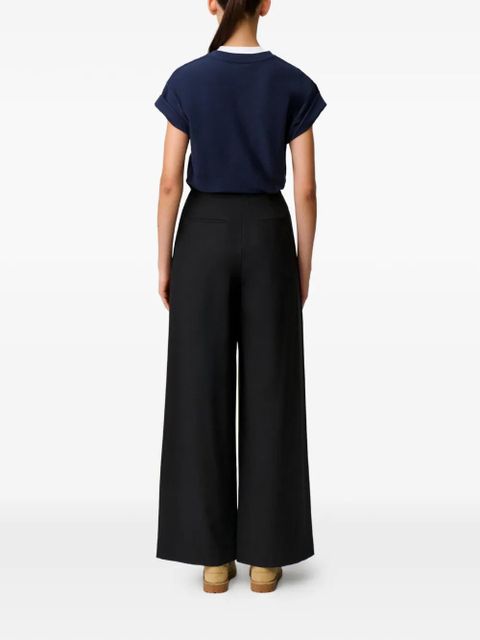 Claudie Pierlot pleated palazzo pants - Black