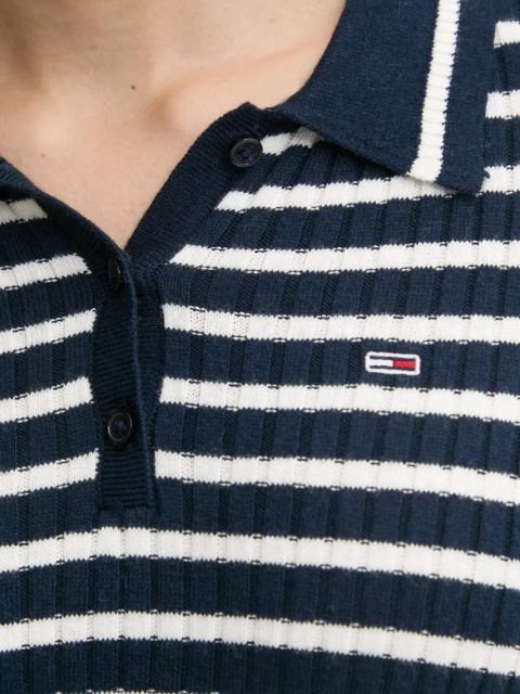Tommy Jeans sukienka z domieszką wełny kolor granatowy maxi dopasowana DW0DW19476