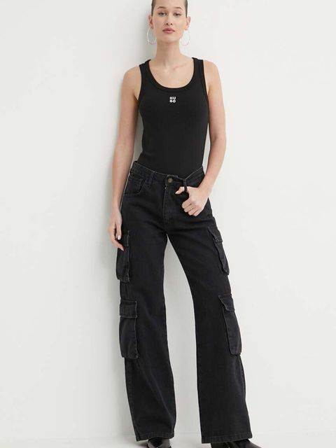 HUGO top damski kolor czarny 50514489 50514489 - zdjęcie produktu nr 2