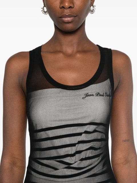 Jean Paul Gaultier Mariniére dress - Black