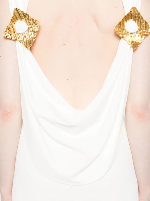 Cult Gaia Deira sleeveless high-neck dress - White