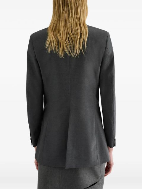 Jil Sander poplin wool blazer - Grey