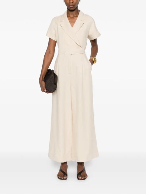 Weekend Max Mara wrap culotte jumpsuit - Neutrals
