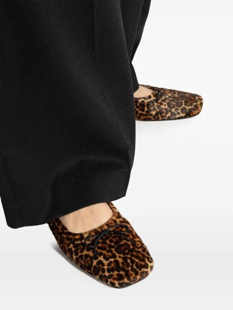 Golden Goose leopard-print ballet flats - Brown