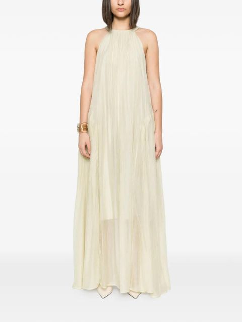 Eleh crinkled maxi dress - Neutrals