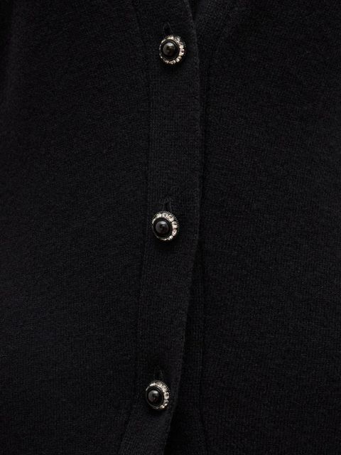 Rabanne button-embellished chain-detail mini dress - Black - zdjęcie produktu nr 2