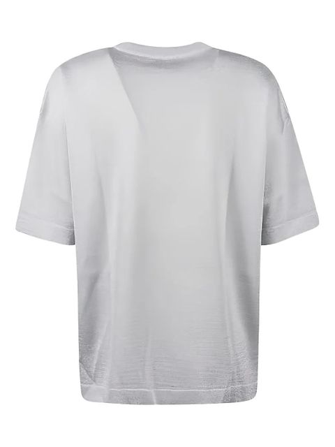 Missoni lamé crew-neck T-shirt - Grey