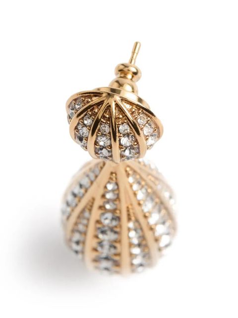 Valentino Garavani Poetiques Des Gouttes metal and Swarovski® crystal earrings - Gold