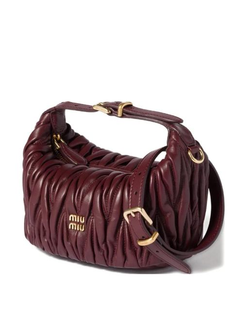 Miu Miu mini matelassé tote bag - Red - zdjęcie produktu nr 1