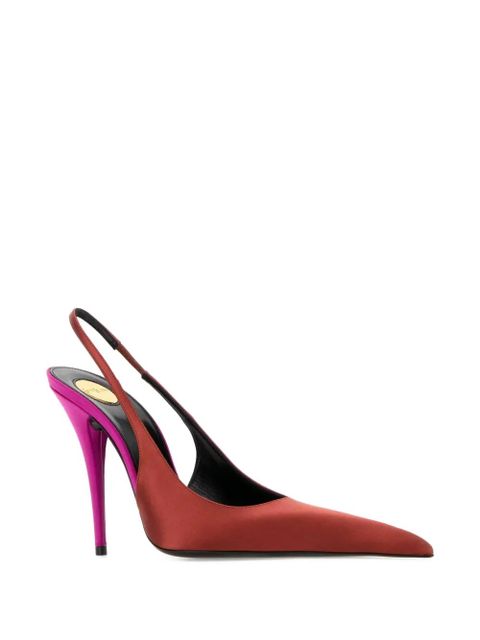 Saint Laurent Deroche slingback pumps - Red - zdjęcie produktu nr 2