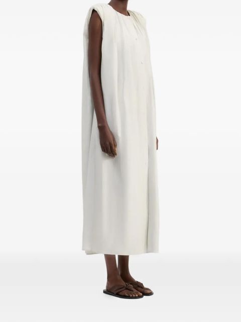 LouLou de Saison button-fastening midi dress - Neutrals