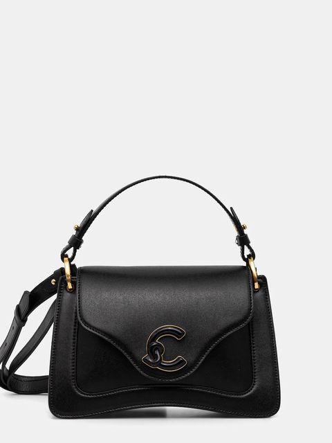 Coccinelle torebka skórzana C-ME CALF&MARB kolor czarny E1 U4G 18 02 01 - zdjęcie produktu nr 1