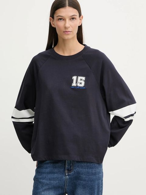 Marc O'Polo longsleeve bawełniany kolor granatowy 5000007518 - zdjęcie produktu nr 1