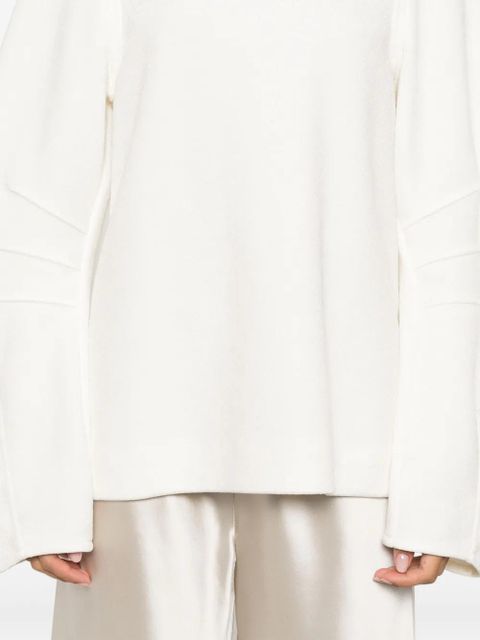 Jil Sander textured sweatshirt - White