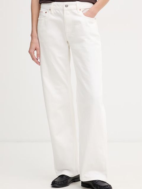 Calvin Klein Jeans jeansy straight damskie - zdjęcie produktu nr 1