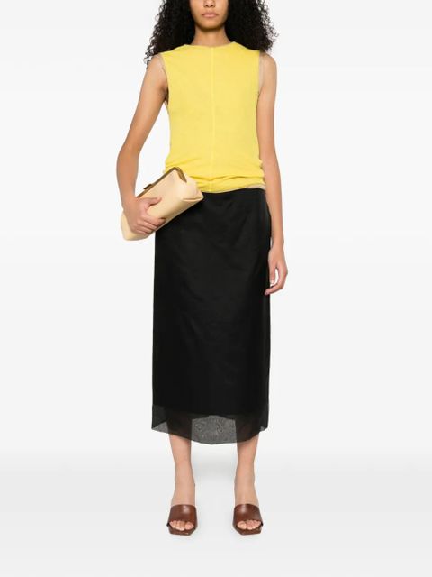 Sportmax slit skirt - Black