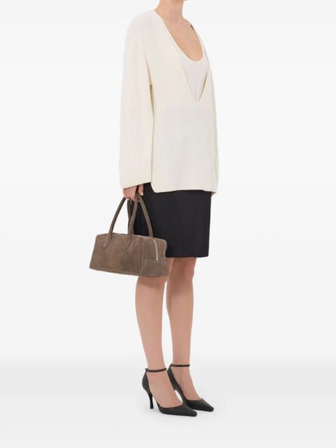 LouLou de Saison Gabe ribbed U neck sweater - Neutrals