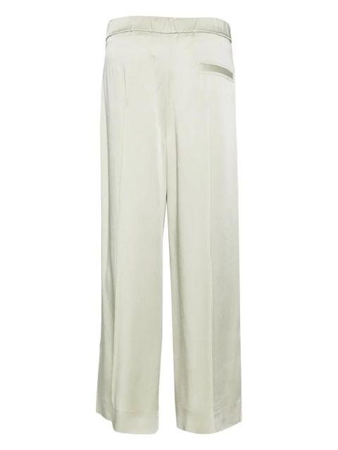 Jil Sander wide-leg pressed-crease trousers - Green - zdjęcie produktu nr 2