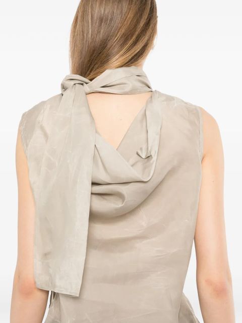 OUR LEGACY cowl-neck sleeveless top - Grey