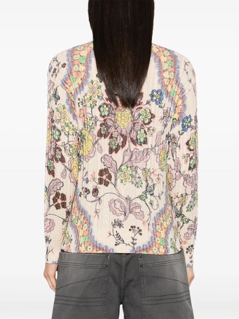 ETRO floral-print sweater - Neutrals