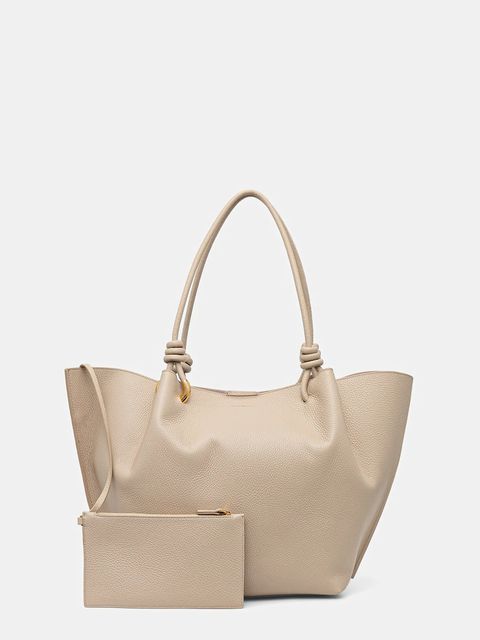 Coccinelle torebka skórzana FINN kolor beżowy E1 U07 11 01 01 - zdjęcie produktu nr 1