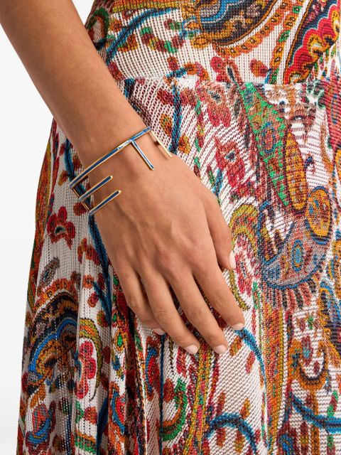ETRO logo-lettering bangle bracelet - Gold - zdjęcie produktu nr 2