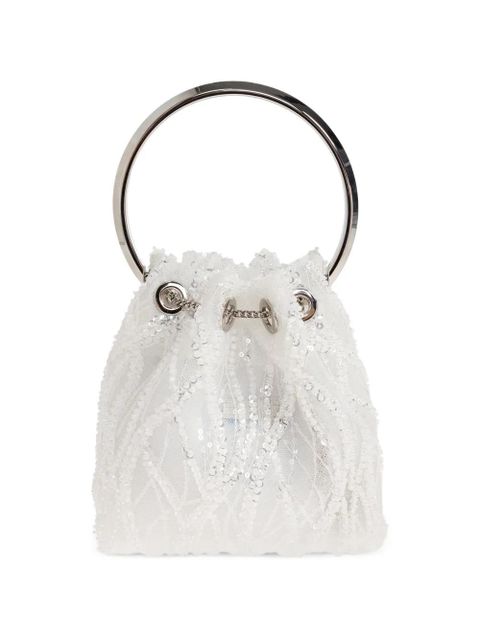 Jimmy Choo Bon Bon sequined tote bag - White - zdjęcie produktu nr 2