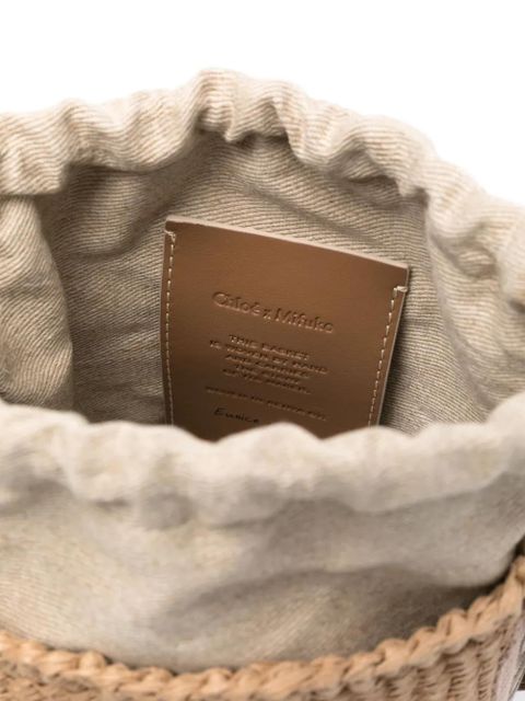 Chloé small Woody bucket bag - Brown