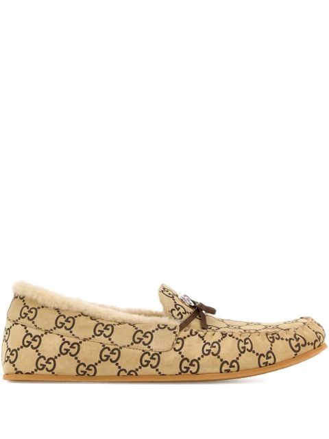 Gucci bow-detail leather loafers - Neutrals - zdjęcie produktu nr 1