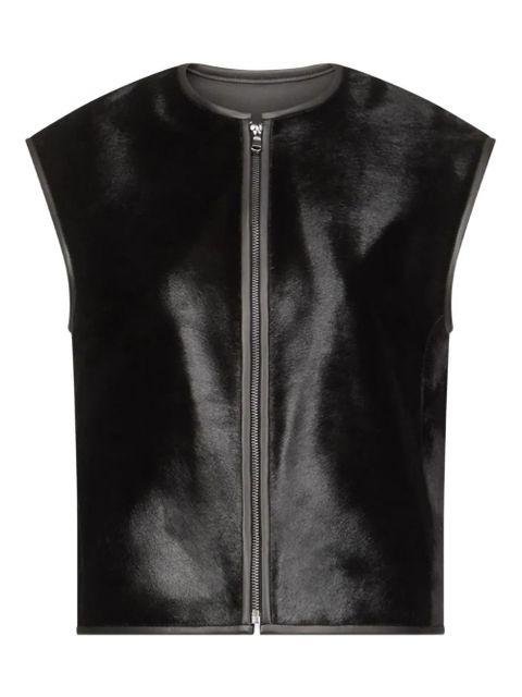 LouLou de Saison AMPAS pony-effect leather vest - Black - zdjęcie produktu nr 1
