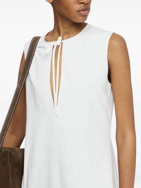 JW Anderson tie-neck ruffled dress - White