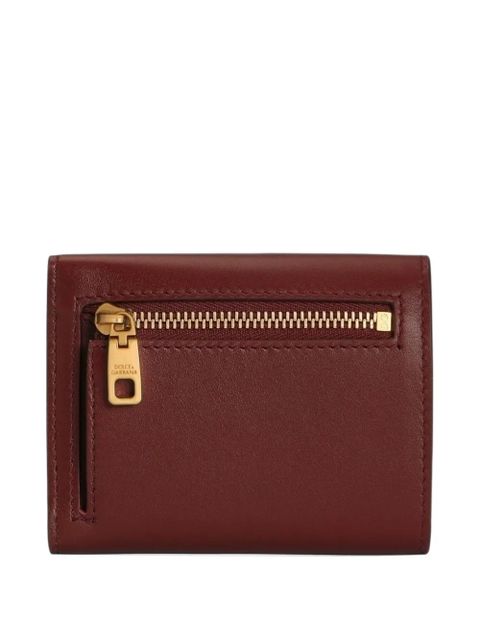 Dolce & Gabbana logo-plaque wallet - Red