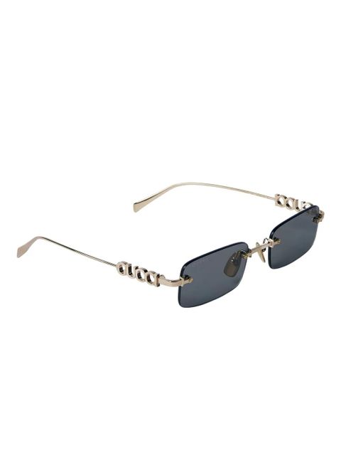 Gucci Eyewear rectangle-frame sunglasses - Gold - zdjęcie produktu nr 2