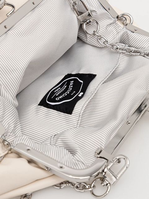 Weekend Max Mara torebka skórzana CUBICO kolor beżowy 2615511174600