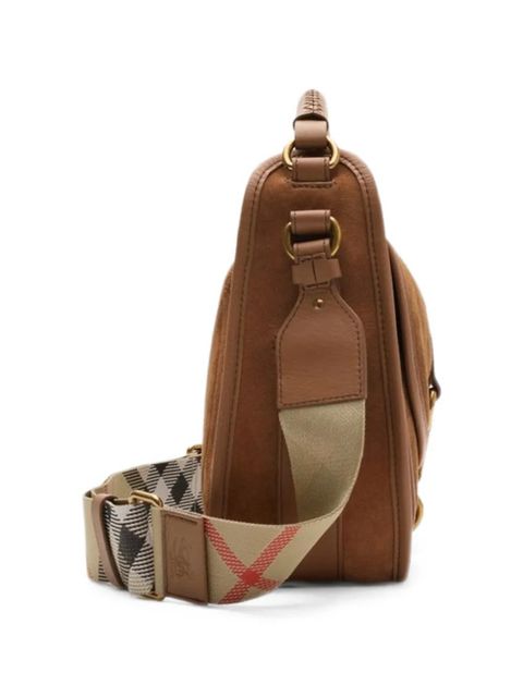 Burberry small B-clip cross body bag - Brown
