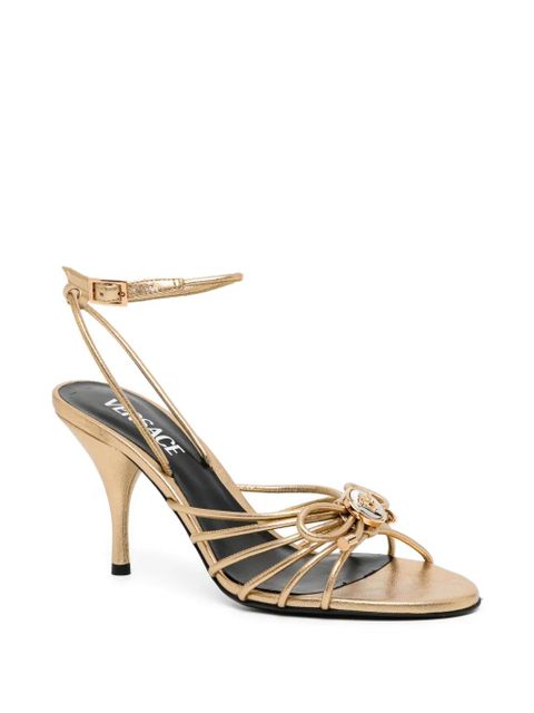 Versace strap knot heeled sandals - Gold - zdjęcie produktu nr 2