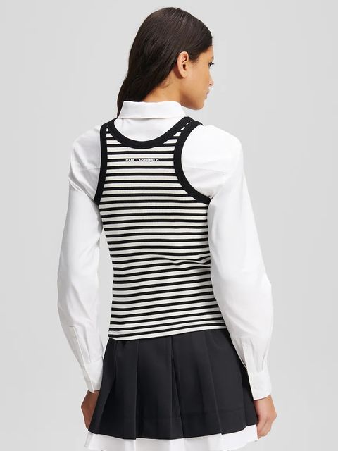 Karl Lagerfeld top bawełniany IKON - zdjęcie produktu nr 1