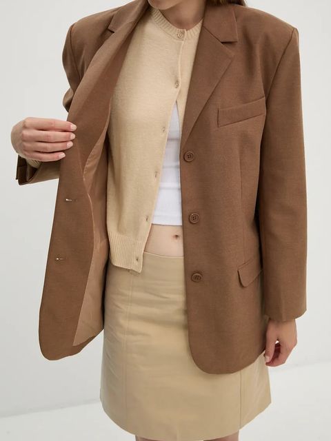 2NDDAY marynarka Harry kolor beżowy jednorzędowa gładka 2245115120