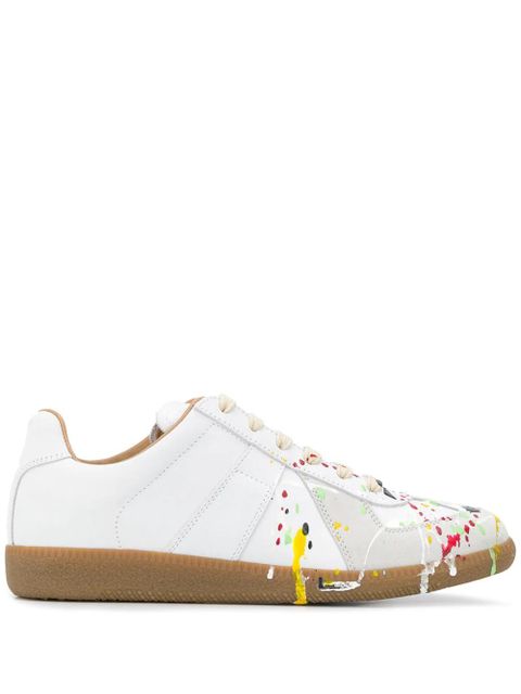 Maison Margiela Replica paint-splatter sneakers - White - zdjęcie produktu nr 1