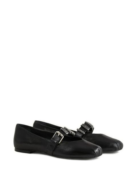 Ba&Sh Cherkane buckle ballet flats - Black - zdjęcie produktu nr 2
