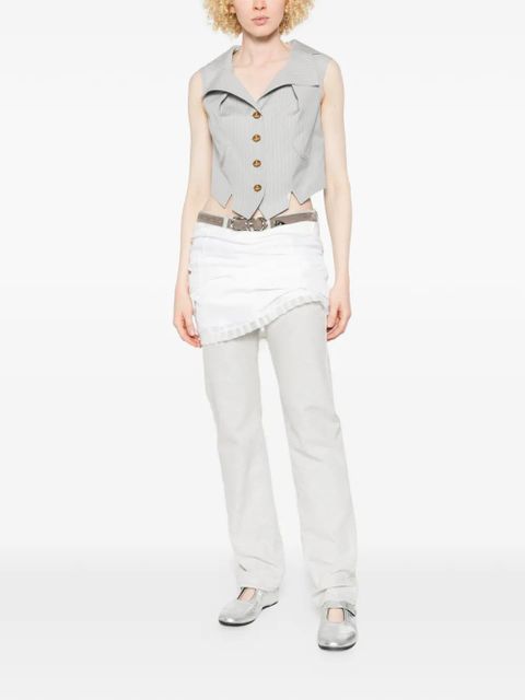 Vivienne Westwood Meryl pinstripe buttoned sleeveless waistcoat - Grey - zdjęcie produktu nr 2
