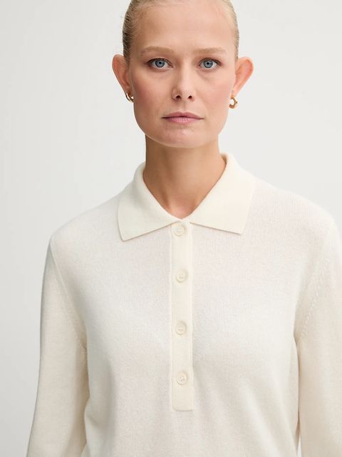 Bally sweter kaszmirowy damski kolor beżowy lekki WKN0AP - zdjęcie produktu nr 2