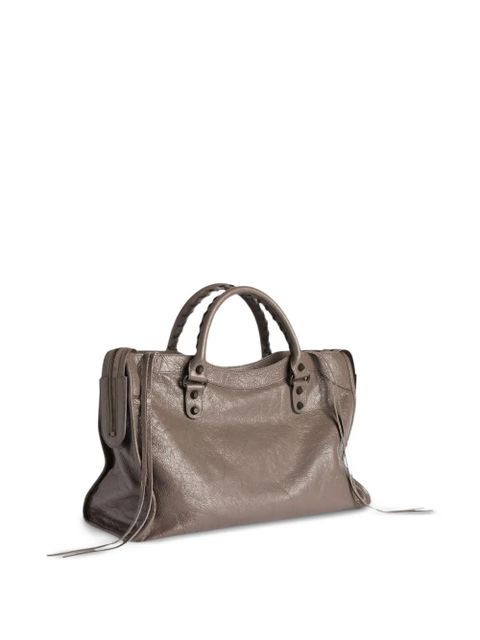 Balenciaga medium Le City leather tote Bag - Grey