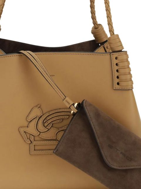 ETRO small Libra braided-handle leather bag - Neutrals