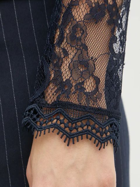 Morgan bluzka TLAMI damska kolor granatowy gładka TLAMI