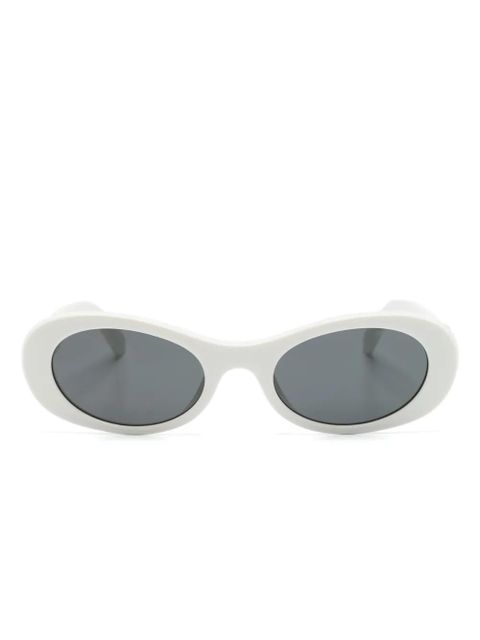 Miu Miu Eyewear Miu Glimpse oval-frame sunglasses - White - zdjęcie produktu nr 1