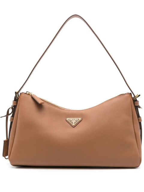 Prada leather shoulder bag - Neutrals - zdjęcie produktu nr 1